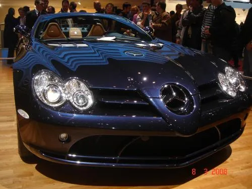 Mercedes SLR Roadster bleue 2