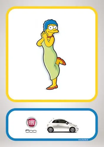 fiat 500 simpsons