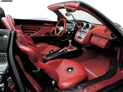 Pagani zonda roadster intérieur